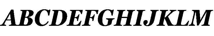 Georgia Pro Condensed Bold Italic Font UPPERCASE