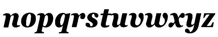 Georgia Pro Condensed Bold Italic Font LOWERCASE