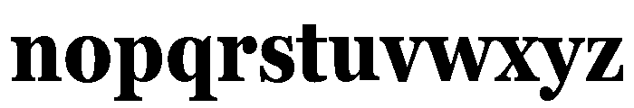 Georgia Pro Condensed Bold Font LOWERCASE