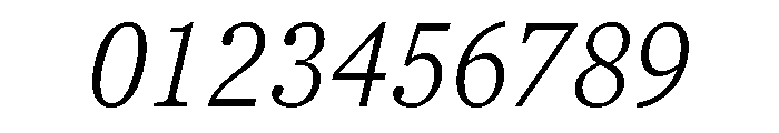 Georgia Pro Condensed Light Italic Font OTHER CHARS