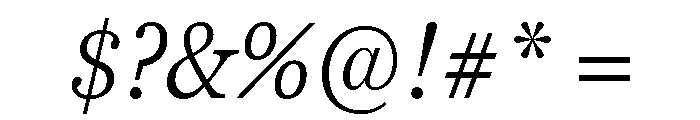 Georgia Pro Condensed Light Italic Font OTHER CHARS