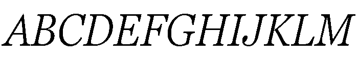 Georgia Pro Condensed Light Italic Font UPPERCASE