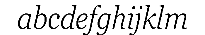 Georgia Pro Condensed Light Italic FONT