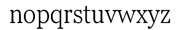 Georgia Pro Condensed Light Font LOWERCASE