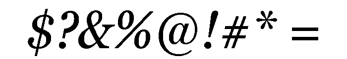 Georgia Pro Condensed Regular Italic Font OTHER CHARS