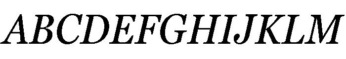 Georgia Pro Condensed Regular Italic Font UPPERCASE
