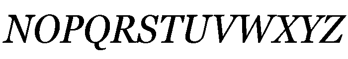 Georgia Pro Condensed Regular Italic Font UPPERCASE