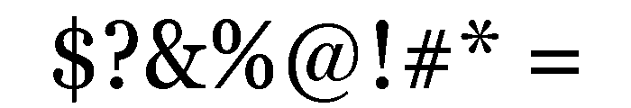 Georgia Pro Condensed Regular Font OTHER CHARS