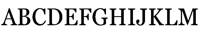 Georgia Pro Condensed Regular Font UPPERCASE