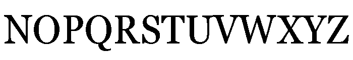 Georgia Pro Condensed Regular Font UPPERCASE