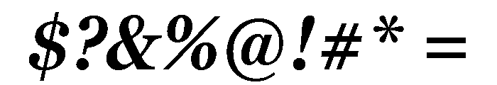 Georgia Pro Condensed Semi Bold Italic Font OTHER CHARS
