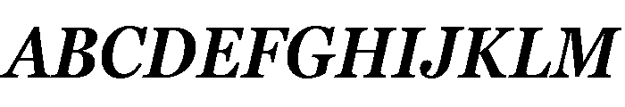 Georgia Pro Condensed Semi Bold Italic Font UPPERCASE