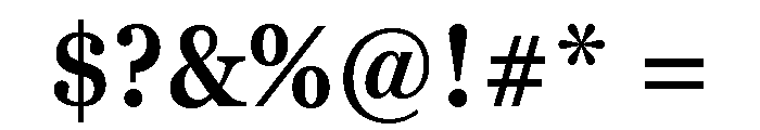 Georgia Pro Condensed Semi Bold Font OTHER CHARS