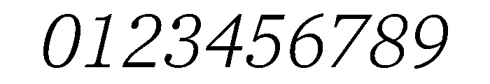 Georgia Pro Light Italic Font OTHER CHARS