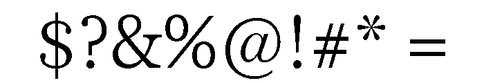 Georgia Pro Light Font OTHER CHARS