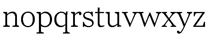 Georgia Pro Light Font LOWERCASE
