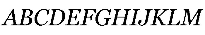 Georgia Pro Regular Italic Font UPPERCASE