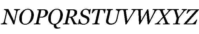 Georgia Pro Regular Italic Font UPPERCASE