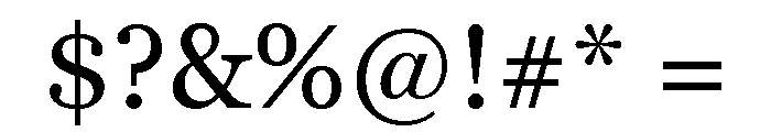 Georgia Pro Regular Font OTHER CHARS