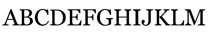 Georgia Pro Regular Font UPPERCASE