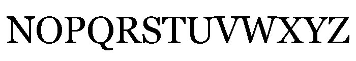 Georgia Pro Regular Font UPPERCASE