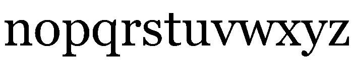 Georgia Pro Regular Font LOWERCASE