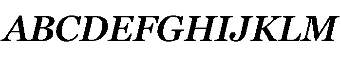 Georgia Pro Semi Bold Italic Font UPPERCASE