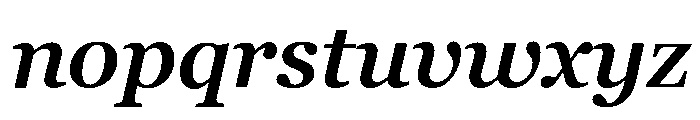 Georgia Pro Semi Bold Italic Font LOWERCASE