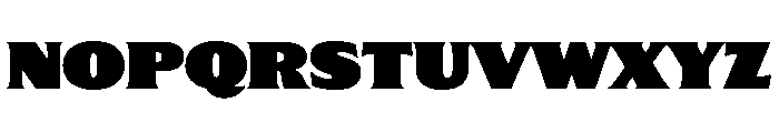 Gertie Black Font UPPERCASE