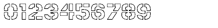 GFT Canottieri Bold Outline Font OTHER CHARS