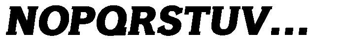 GFT Murrina Plus Black Italic Font UPPERCASE