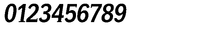 GFT Murrina Plus Bold Condensed Italic Font OTHER CHARS