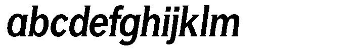 GFT Murrina Plus Bold Condensed Italic FONT
