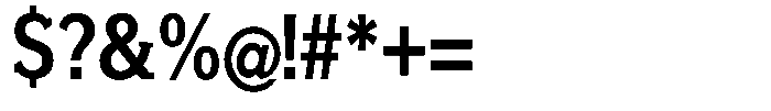 GFT Murrina Plus Bold Condensed Font OTHER CHARS
