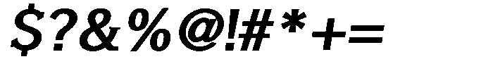 GFT Murrina Plus Bold Italic Font OTHER CHARS