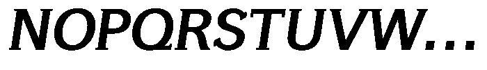 GFT Murrina Plus Bold Italic Font UPPERCASE