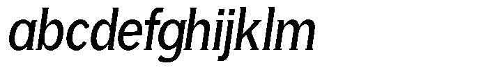 GFT Murrina Plus Condensed Italic FONT