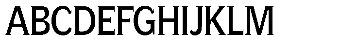 GFT Murrina Plus Condensed Font UPPERCASE