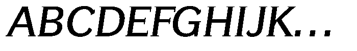 GFT Murrina Plus Italic Font UPPERCASE