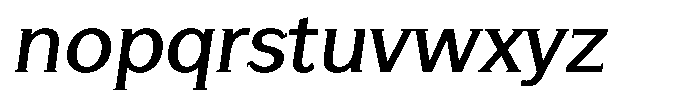 GFT Murrina Plus Italic Font LOWERCASE