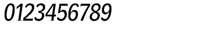 GFT Murrina Plus Light Condensed Italic Font OTHER CHARS