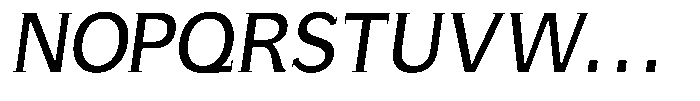 GFT Murrina Plus Light Italic Font UPPERCASE