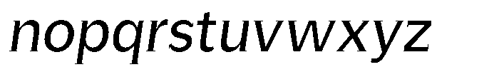 GFT Murrina Plus Light Italic Font LOWERCASE