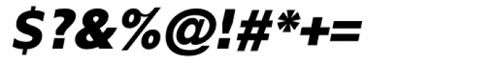 Gf H2O Sans Black Italic Font OTHER CHARS