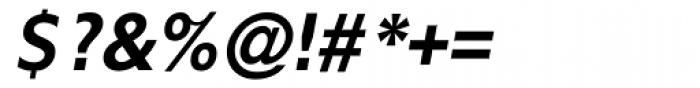 Gf H2O Sans Bold Italic Font OTHER CHARS