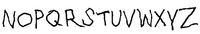 GFY Bobby's Kid Font UPPERCASE