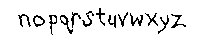 GFY Bobby's Kid Font LOWERCASE