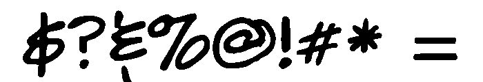 GFY Bracco Font OTHER CHARS