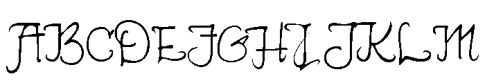 GFY Erin B Font UPPERCASE