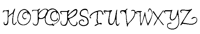 GFY Erin B Font UPPERCASE